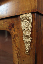 Load image into Gallery viewer, English Inlaid Burl Walnut Pier Cabinet c.1890
