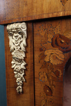 Load image into Gallery viewer, English Inlaid Burl Walnut Pier Cabinet c.1890