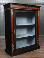 Load image into Gallery viewer, English Inlaid Ebonized Pier Cabinet c.1880