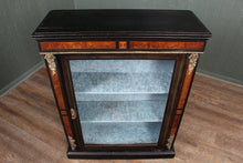 Load image into Gallery viewer, English Inlaid Ebonized Pier Cabinet c.1880