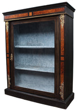 Load image into Gallery viewer, English Inlaid Ebonized Pier Cabinet c.1880