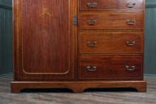 Load image into Gallery viewer, English Inlaid Mahogany Wardrobe early 1900s