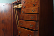 Load image into Gallery viewer, English Inlaid Mahogany Wardrobe early 1900s