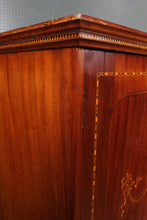 Load image into Gallery viewer, English Inlaid Mahogany Wardrobe early 1900s