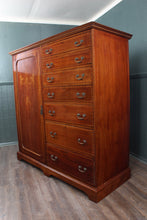 Load image into Gallery viewer, English Inlaid Mahogany Wardrobe early 1900s