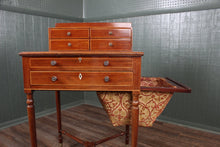 Load image into Gallery viewer, English Inlaid Mahogany Works Table c.1870