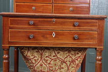 Load image into Gallery viewer, English Inlaid Mahogany Works Table c.1870