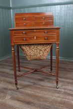 Load image into Gallery viewer, English Inlaid Mahogany Works Table c.1870