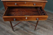 Load image into Gallery viewer, English Inlaid Mahogany Works Table c.1870