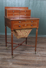 Load image into Gallery viewer, English Inlaid Mahogany Works Table c.1870