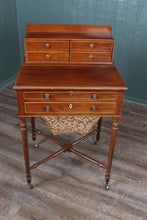 Load image into Gallery viewer, English Inlaid Mahogany Works Table c.1870