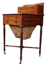 Load image into Gallery viewer, English Inlaid Mahogany Works Table c.1870