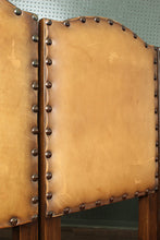 Load image into Gallery viewer, English Leather and Oak Highback Chairs set of 6