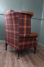 Load image into Gallery viewer, English Leather and Wool Wingback Handmade in Northern England