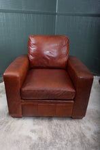 Load image into Gallery viewer, English Leather Chair