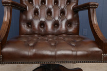 Load image into Gallery viewer, English Leather Desk Chair
