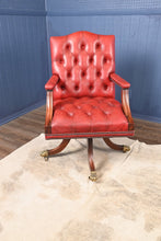 Load image into Gallery viewer, English Leather Desk Chair