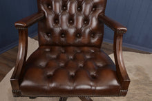 Load image into Gallery viewer, English Leather Desk Chair