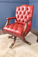 Load image into Gallery viewer, English Leather Desk Chair