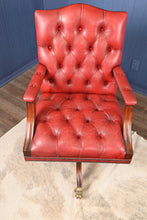 Load image into Gallery viewer, English Leather Desk Chair