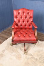 Load image into Gallery viewer, English Leather Desk Chair