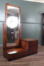 Load image into Gallery viewer, English Mahogany Art Deco Cheval c.1930