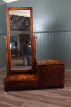 Load image into Gallery viewer, English Mahogany Art Deco Cheval c.1930