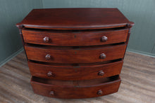 Load image into Gallery viewer, English Mahogany Bowfronted Chest c.1850