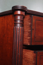 Load image into Gallery viewer, English Mahogany Bowfronted Chest c.1850