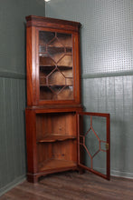 Load image into Gallery viewer, English Mahogany Corner Cabinet c.1900