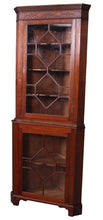 Load image into Gallery viewer, English Mahogany Corner Cabinet c.1900