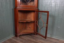 Load image into Gallery viewer, English Mahogany Corner Cabinet c.1900