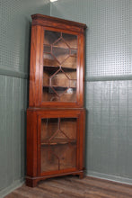 Load image into Gallery viewer, English Mahogany Corner Cabinet c.1900