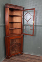 Load image into Gallery viewer, English Mahogany Corner Cabinet c.1900