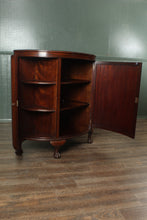 Load image into Gallery viewer, English Mahogany Demilune Cabinet c.1900