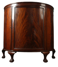 Load image into Gallery viewer, English Mahogany Demilune Cabinet c.1900