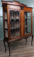 Load image into Gallery viewer, English Mahogany Display Cabinet c.1900