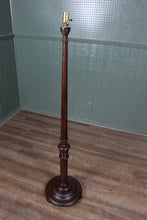 Load image into Gallery viewer, English Mahogany Floor Lamp *new US wiring*