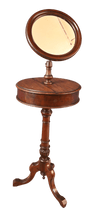 Load image into Gallery viewer, English Mahogany Grooming Mirror Valet c.1890 - The Barn Antiques