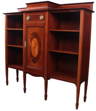 Load image into Gallery viewer, English Mahogany Inlaid Bookcase c.1900