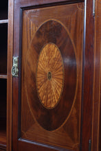 Load image into Gallery viewer, English Mahogany Inlaid Bookcase c.1900