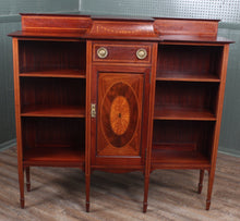 Load image into Gallery viewer, English Mahogany Inlaid Bookcase c.1900