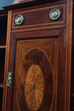 Load image into Gallery viewer, English Mahogany Inlaid Bookcase c.1900