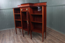 Load image into Gallery viewer, English Mahogany Inlaid Bookcase c.1900