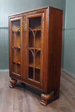 Load image into Gallery viewer, English Oak Art Deco Bookcase c.1930