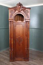 Load image into Gallery viewer, English Oak Art Nouveau Corner Cabinet c.1910
