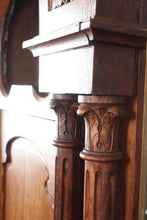 Load image into Gallery viewer, English Oak Art Nouveau Corner Cabinet c.1910