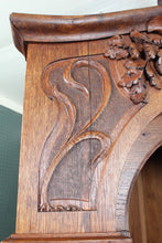Load image into Gallery viewer, English Oak Art Nouveau Corner Cabinet c.1910