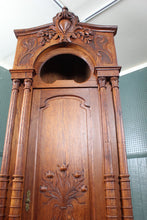 Load image into Gallery viewer, English Oak Art Nouveau Corner Cabinet c.1910