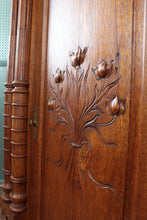 Load image into Gallery viewer, English Oak Art Nouveau Corner Cabinet c.1910